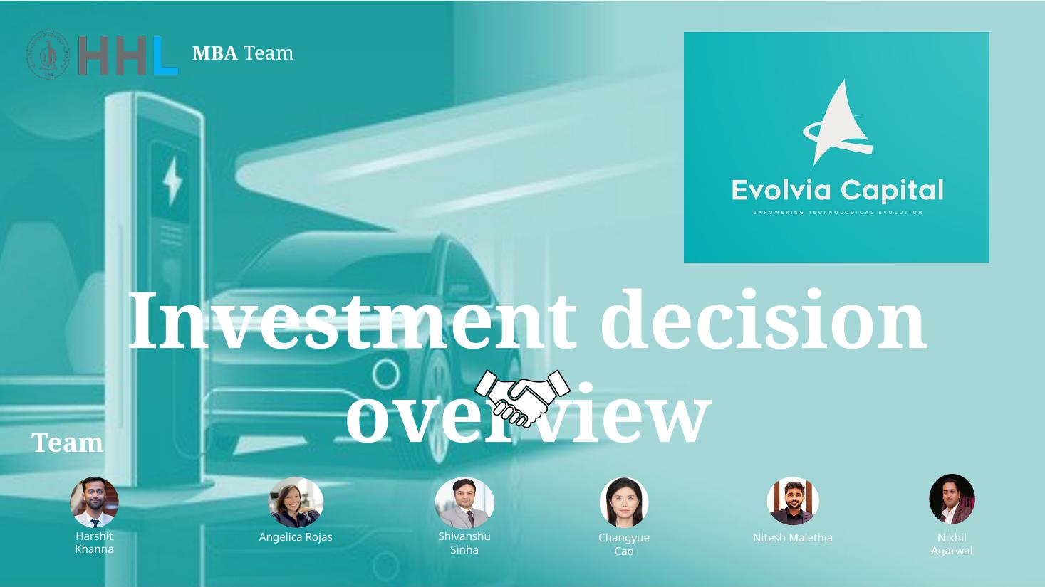 Investment memo slide showing unit economics and valuation sensitivity